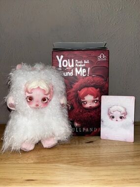 Pop Mart Skullpanda You Found Me! Series Plush Doll Pendant Ghostie